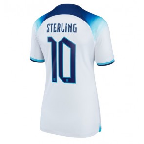 Maillot de foot Angleterre Raheem Sterling #10 Domicile Femmes Monde 2022 Manches Courte